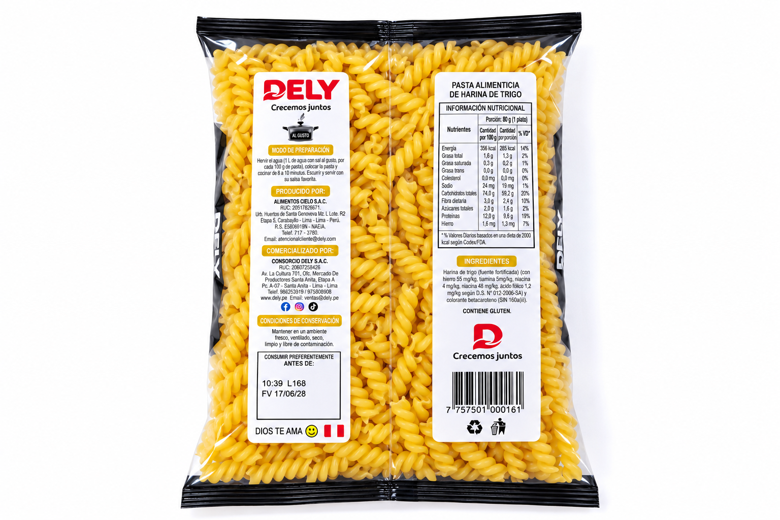 Fideos Tornillo Lenysol — vista alternativa