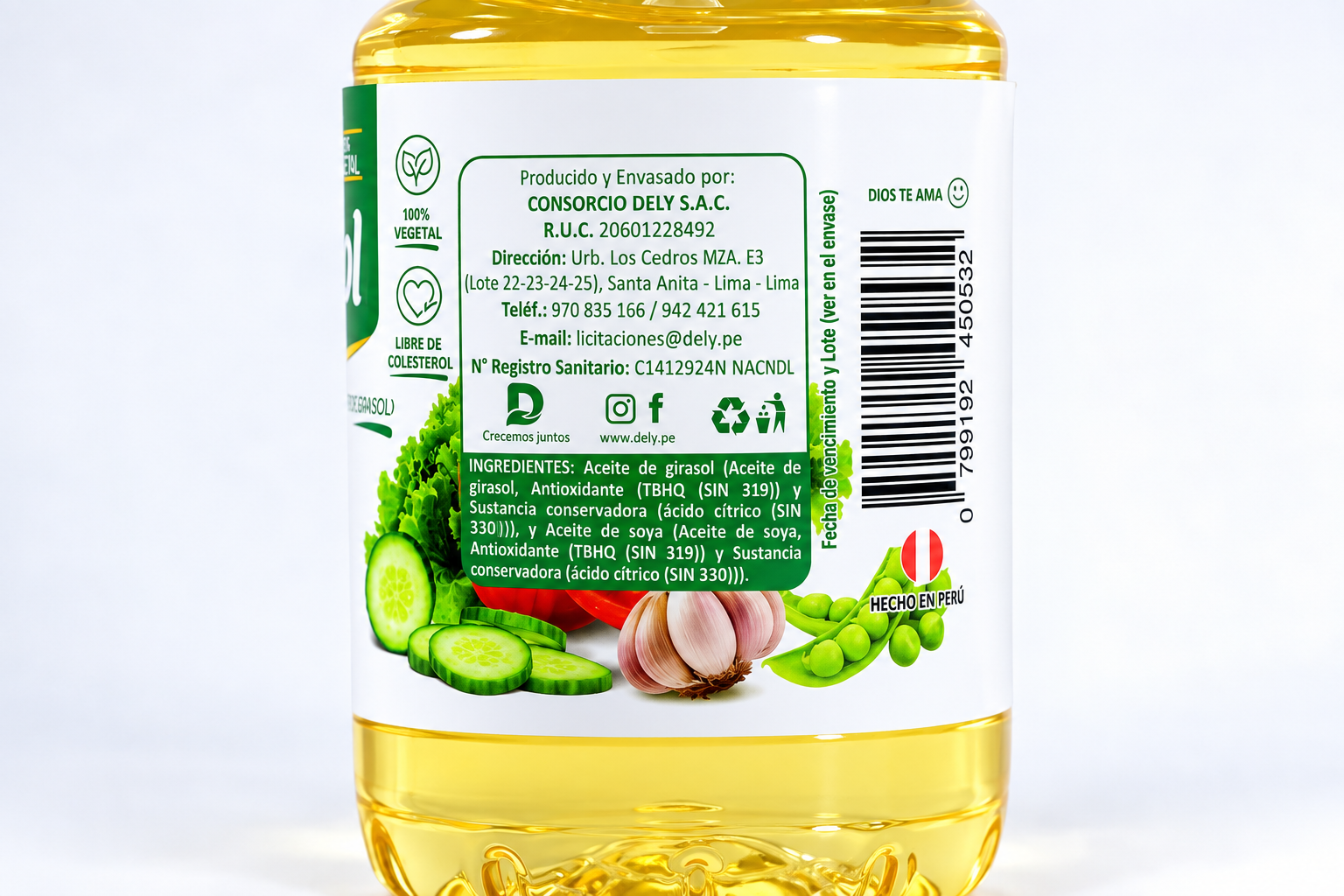 Aceite Vegetal Lenysol 1 L — vista alternativa