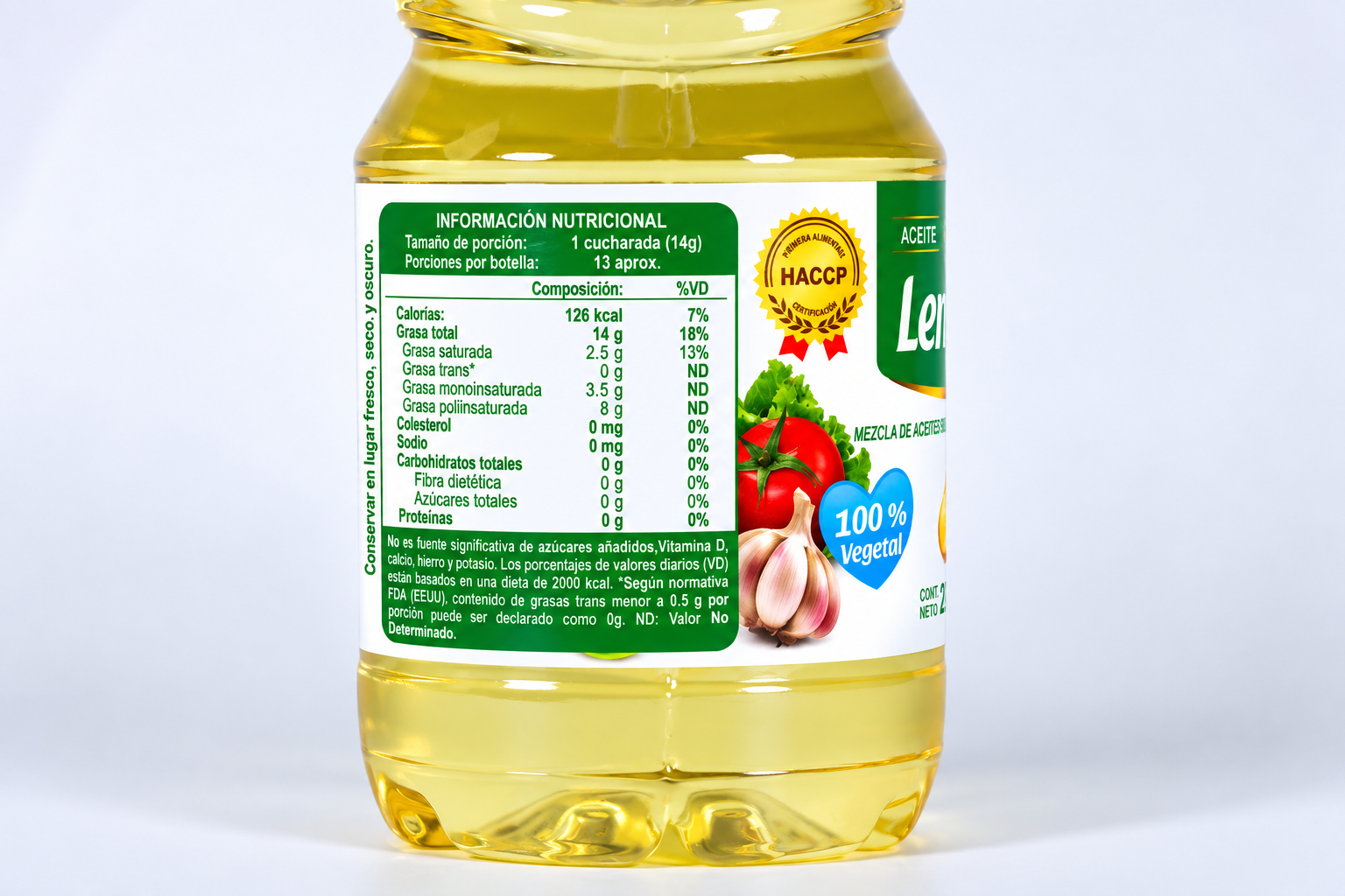 Aceite Vegetal Lenysol 200 ml — vista alternativa