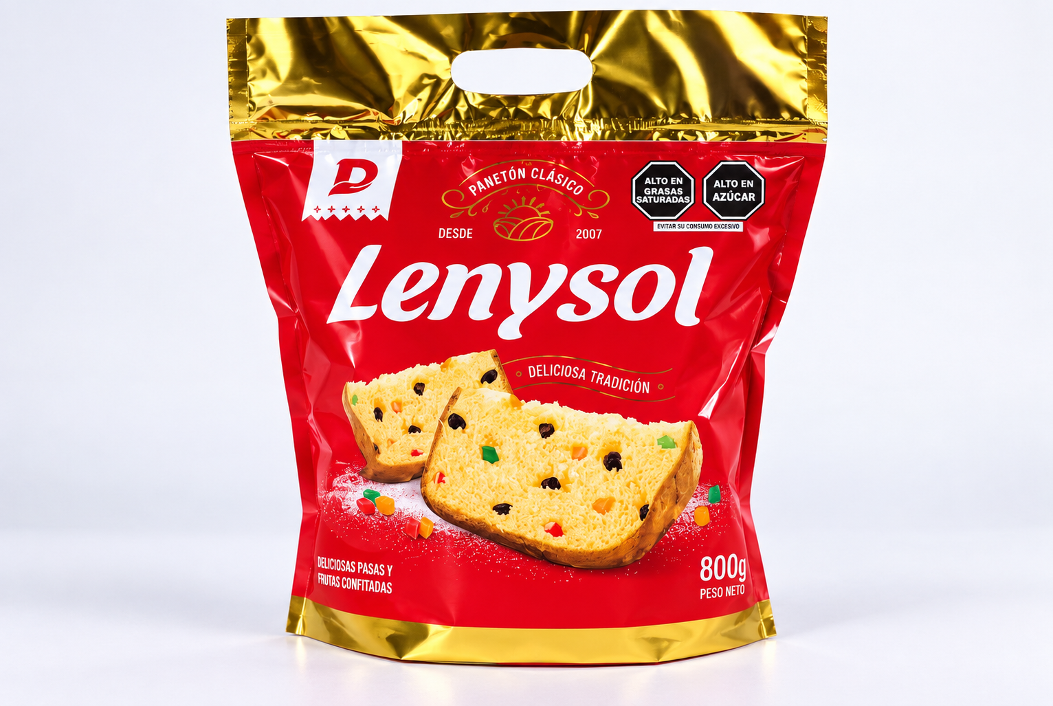 Panetón Lenysol Bolsa Ziplop 800 g
