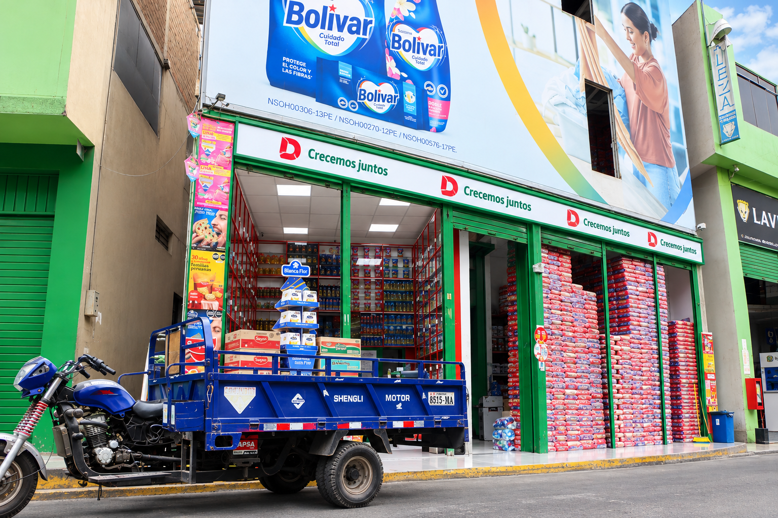 Fachada de Tienda San Francisco de Consorcio Dely en Lima
